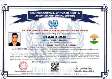 ALL INDIA COUNCIL OF HUMAN RIGHTS