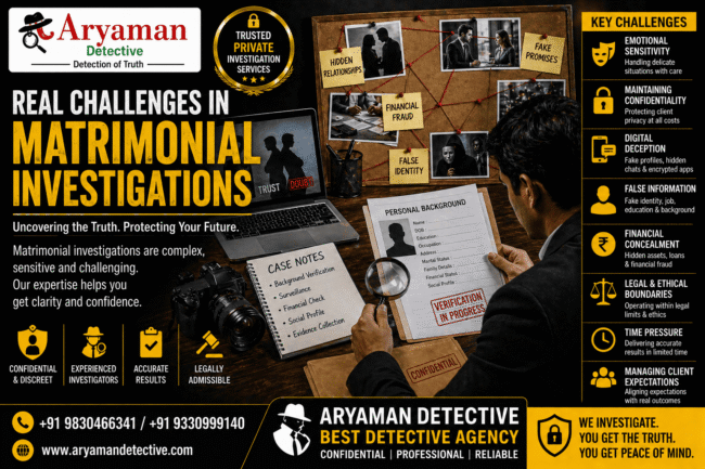 Real Challenges in Matrimonial Investigations Real Challenges in Matrimonial Investigations