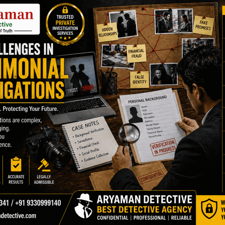 Real Challenges in Matrimonial Investigations