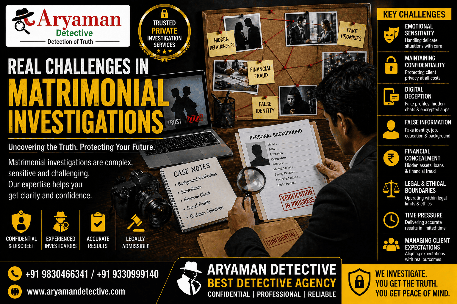 Real Challenges in Matrimonial Investigations Real Challenges in Matrimonial Investigations