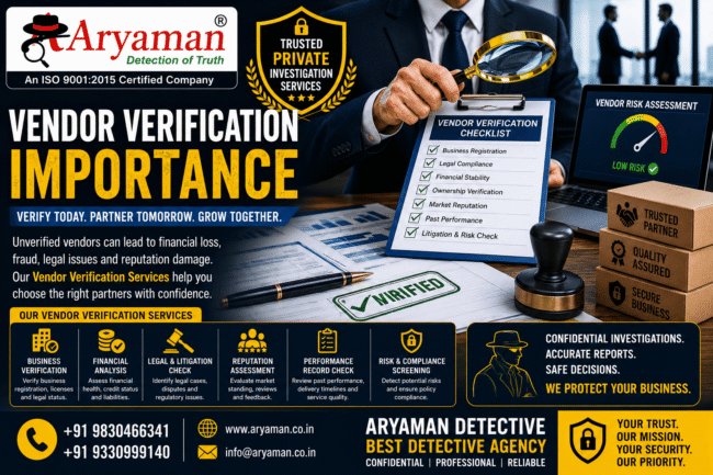 Vendor Verification Importance
